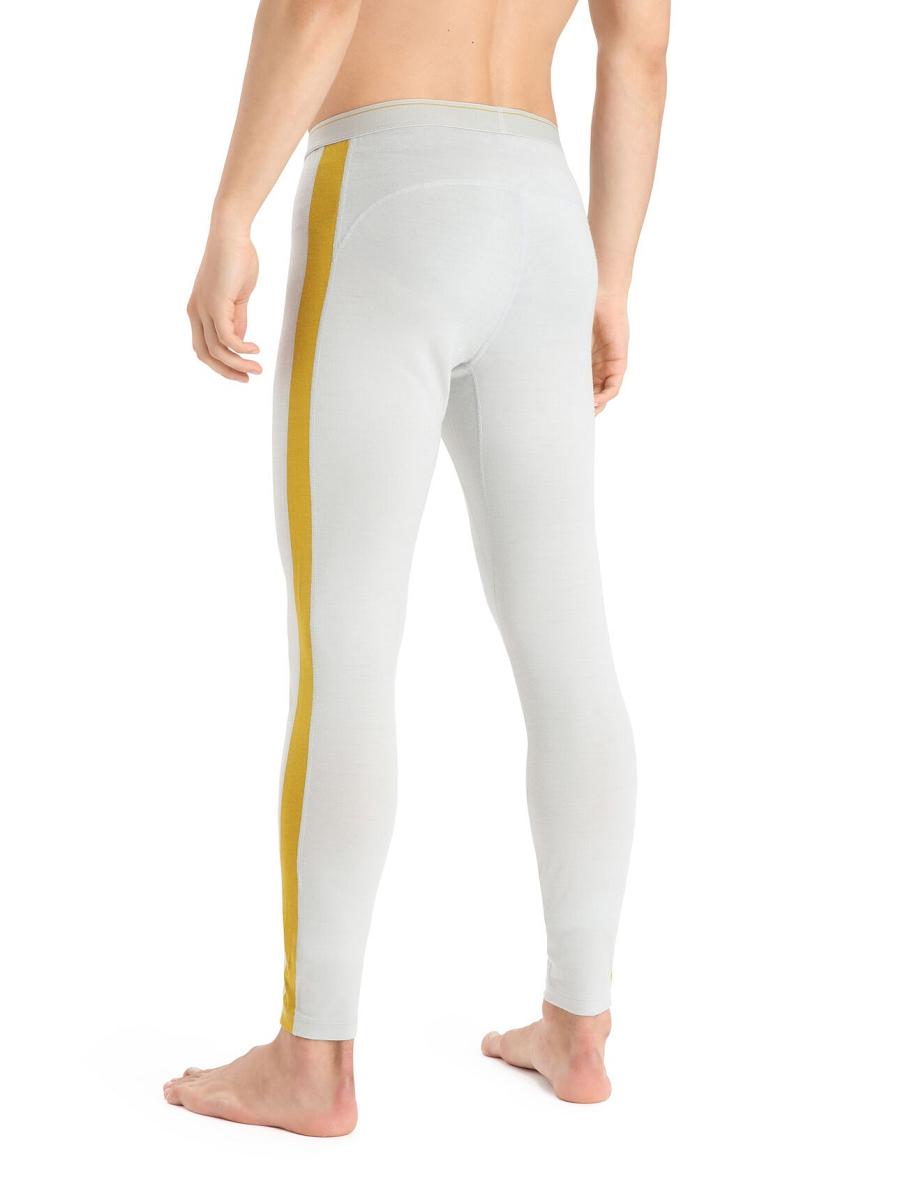 Ether / Silent Gold Icebreaker Merino 200 Sonebula Thermal Men's Leggings | AU 1127UZGT